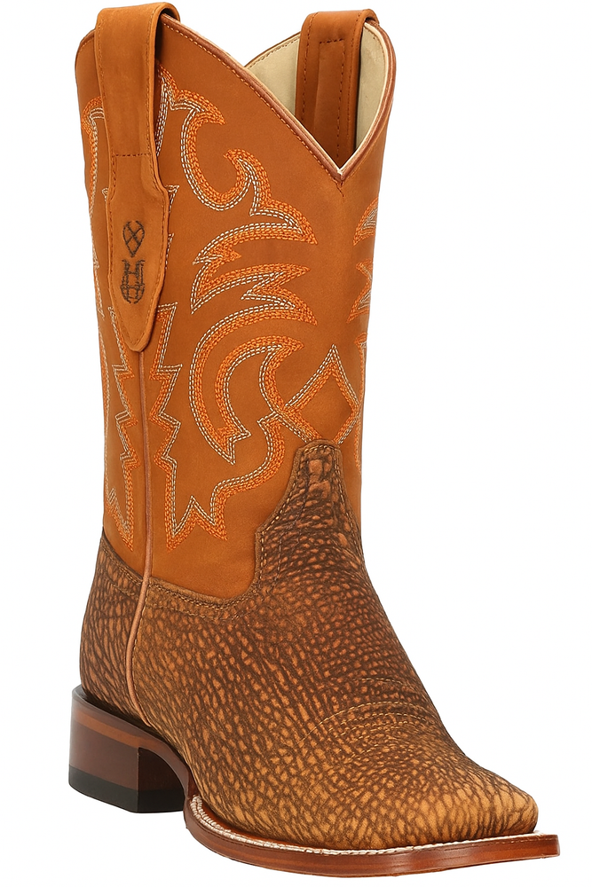 Men's Los Altos Shark Skin Wide Square Toe Boots