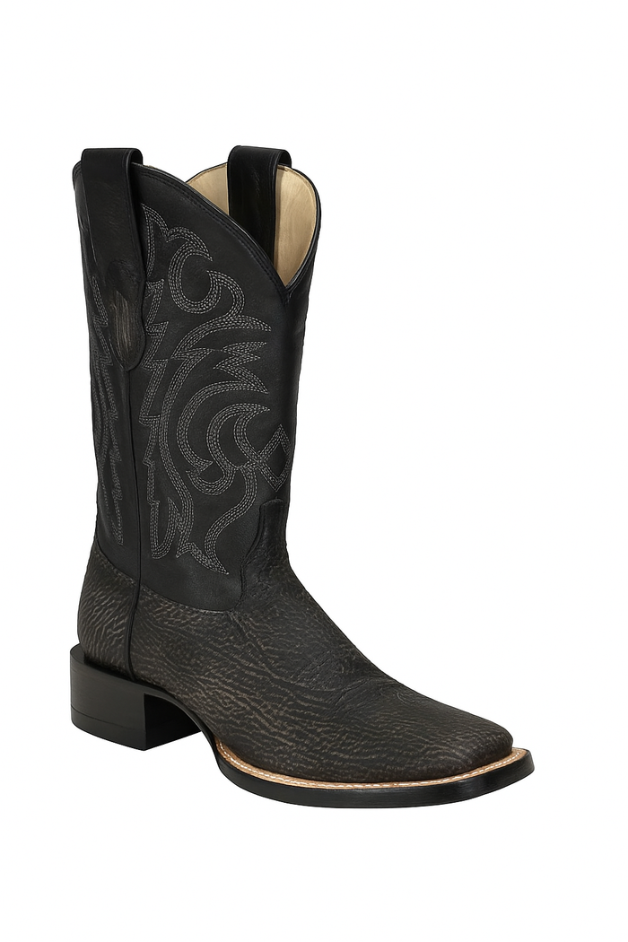 Men's Los Altos Shark Skin Wide Square Toe Boots