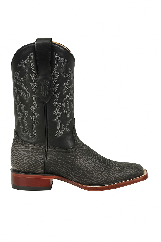 Men's Los Altos Shark Skin Wide Square Toe Boots