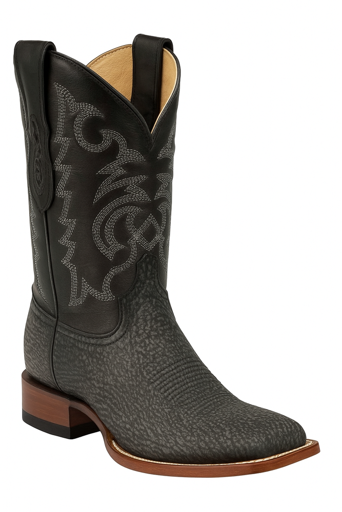 Men's Los Altos Shark Skin Wide Square Toe Boots