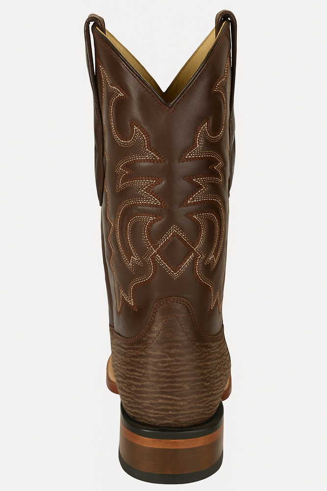 Men's Los Altos Shark Skin Wide Square Toe Boots