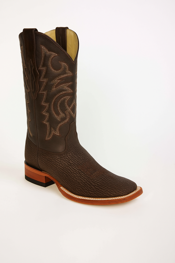 Men's Los Altos Shark Skin Wide Square Toe Boots