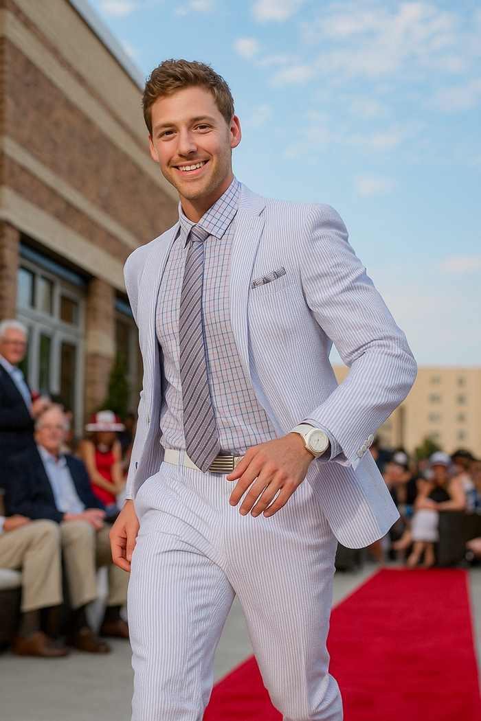 Mens Lavender Tuxedo
