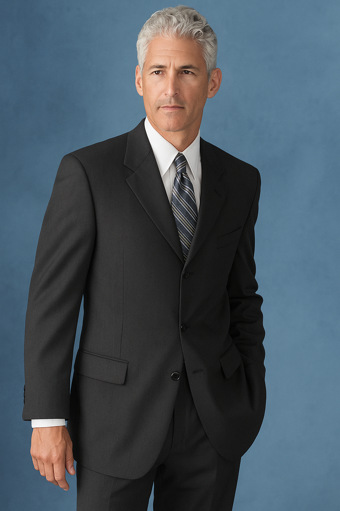 Available In 2 Or 3 Buttons Style Regular Classic Cut Dark Charcolal Gray 2 Side Vented SUPER 150 WOOL Cheap Priced Business Suits Clearance Sale