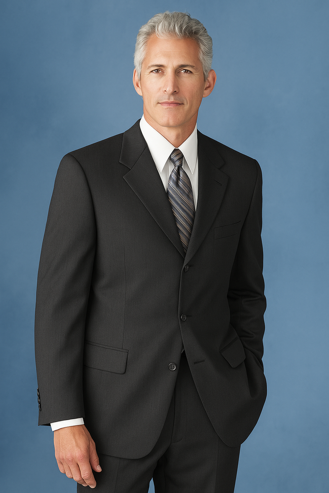 Available In 2 Or 3 Buttons Style Regular Classic Cut Dark Charcolal Gray 2 Side Vented SUPER 150 WOOL Cheap Priced Business Suits Clearance Sale