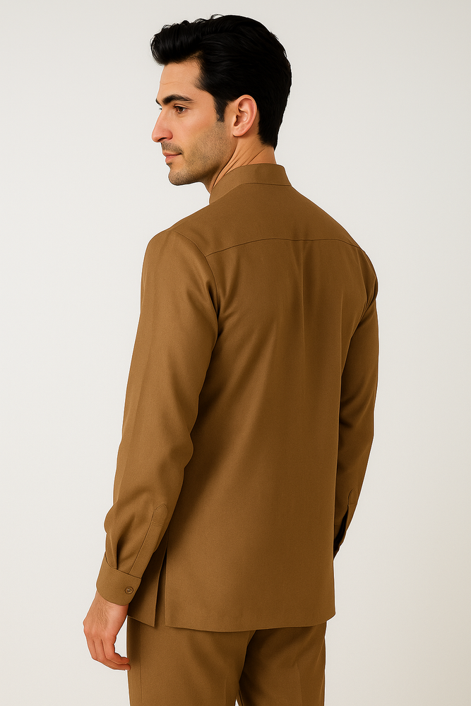 Men's Coconut Browni Preacher Round Two Piece Mens Walking Outfit