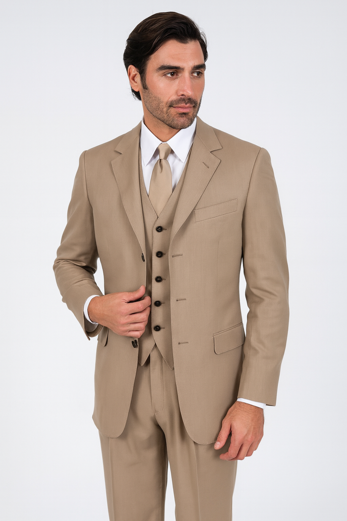 Alberto Nardoni 3 Buttons Vested Wool Suit