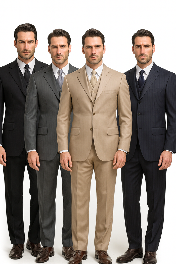 Alberto Nardoni 3 Buttons Vested Wool Suit