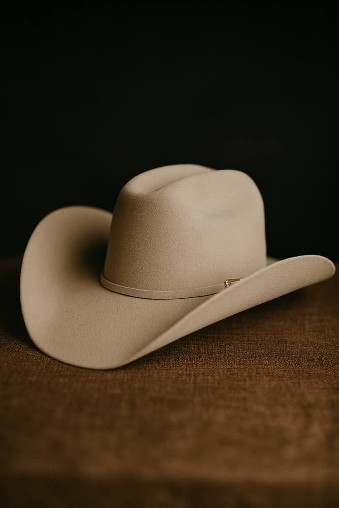 Tejana Serratelli Designer 30x San Jose Buckskin 3 1/2 Brim Western Cowboy Hat