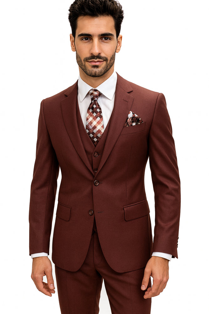 Statement Suits Burgundy