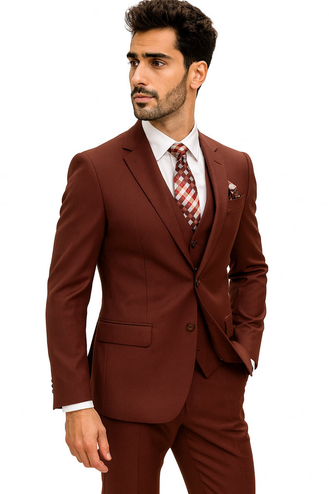 Statement Suits Burgundy