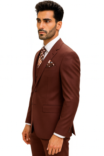 Statement Suits Burgundy