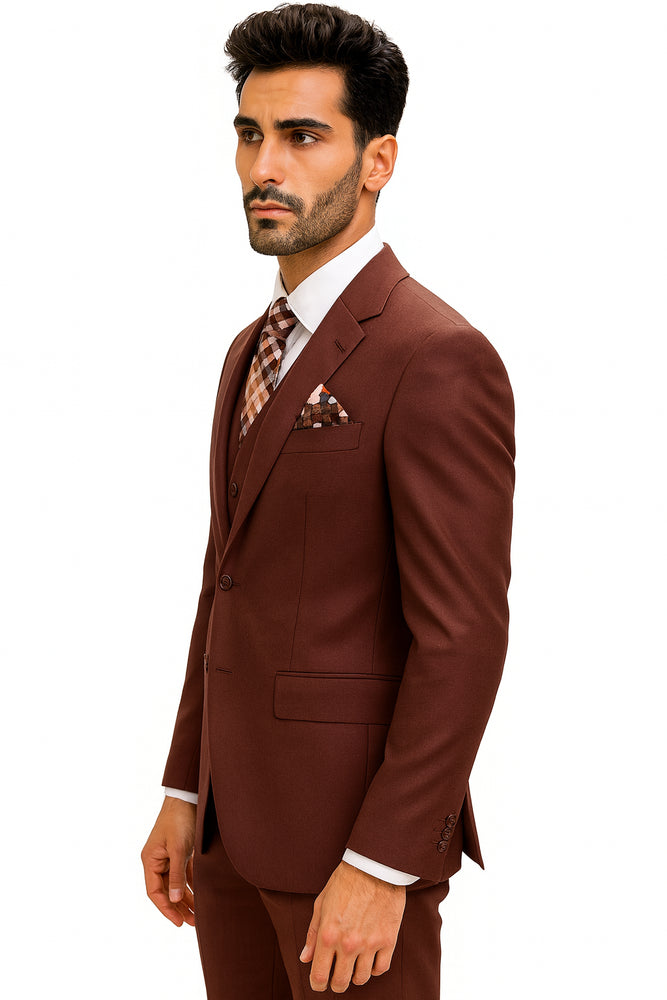 Statement Suits Burgundy