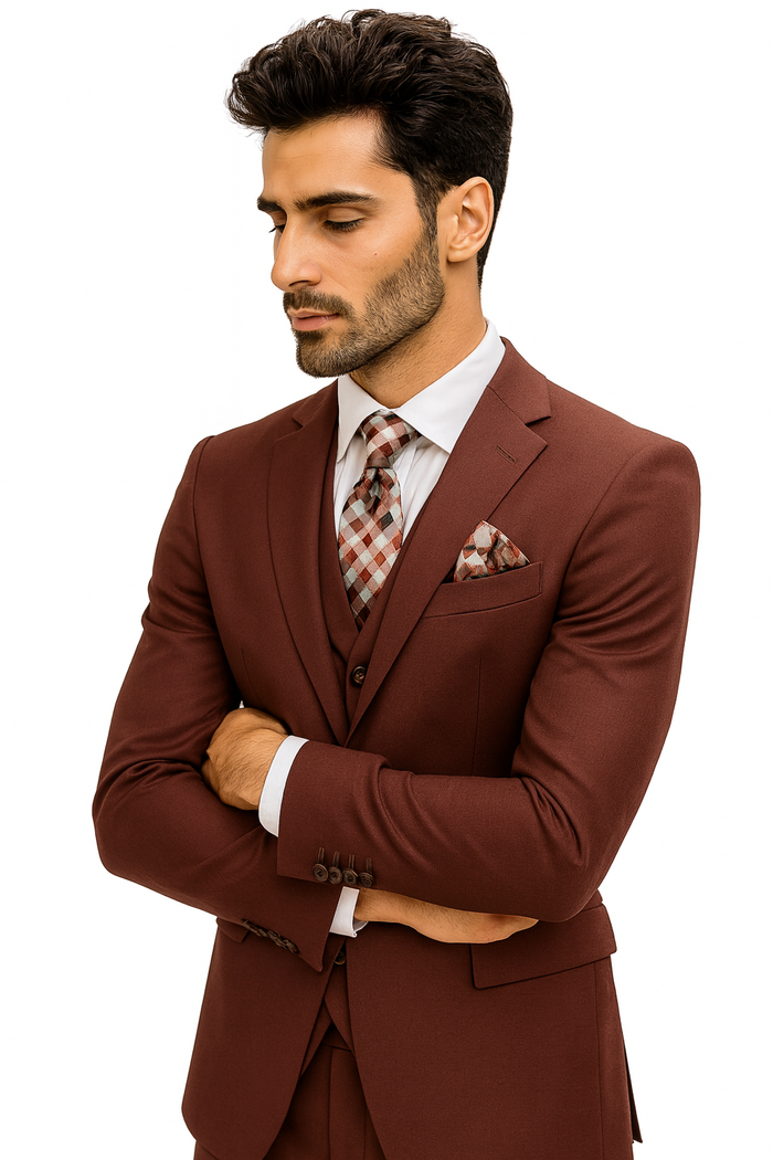 Statement Suits Burgundy