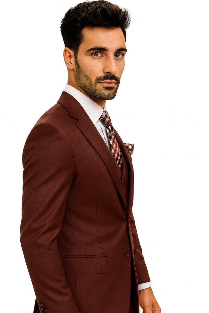 Statement Suits Burgundy