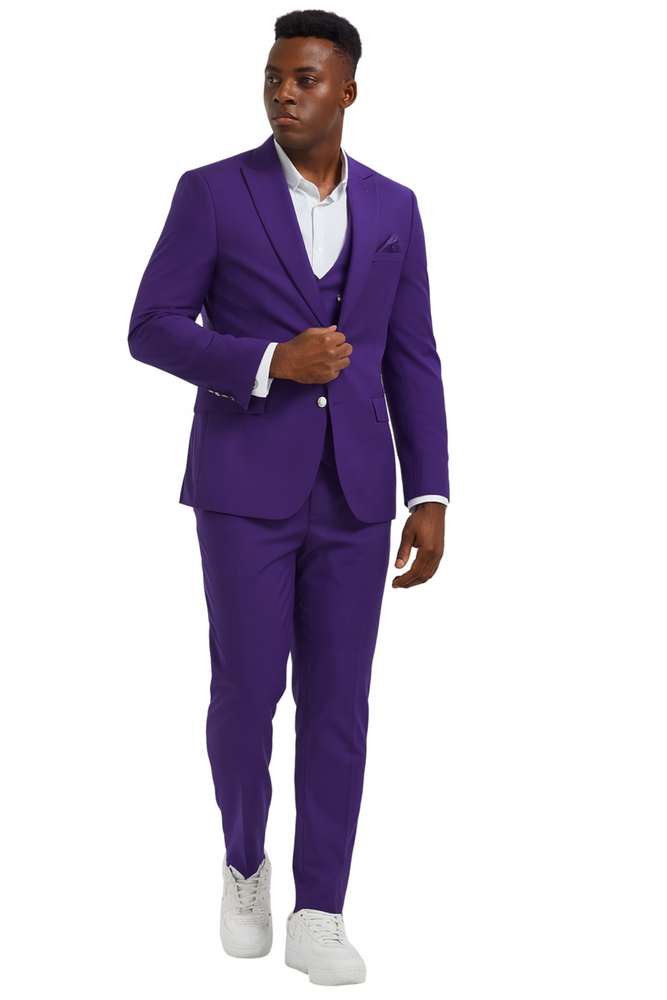 Mardi Gra Custom - Purple and Gold Two Toned Tuxedo
