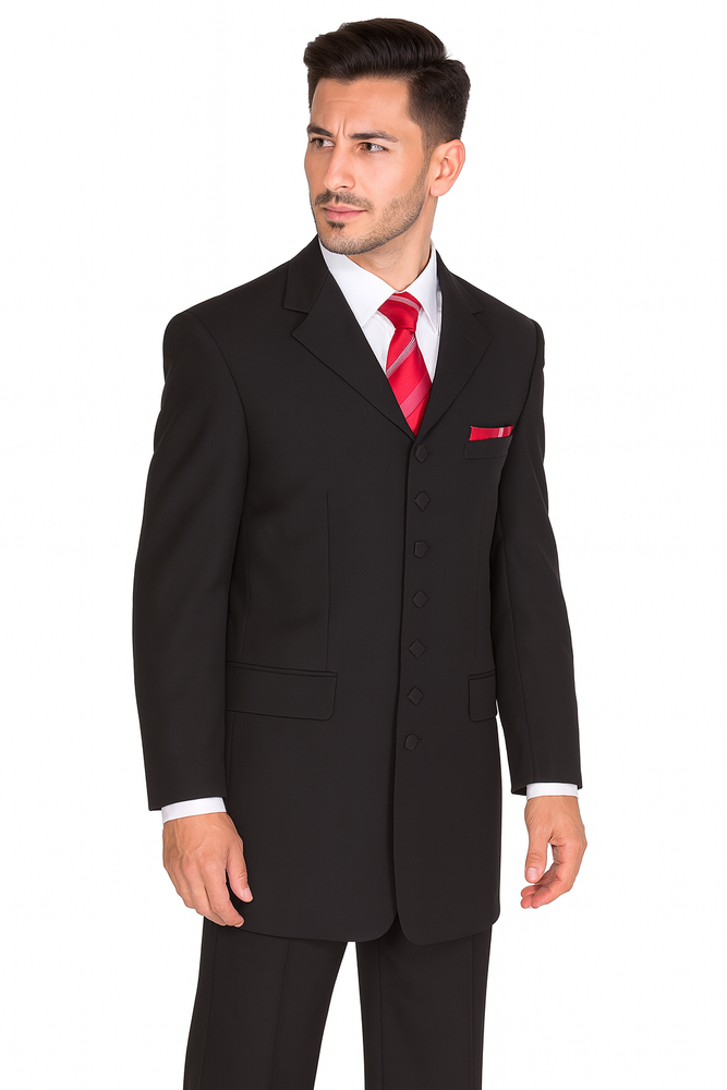 "Gangster Zoot Suit for Men - 7 Button Long Fashion Style"