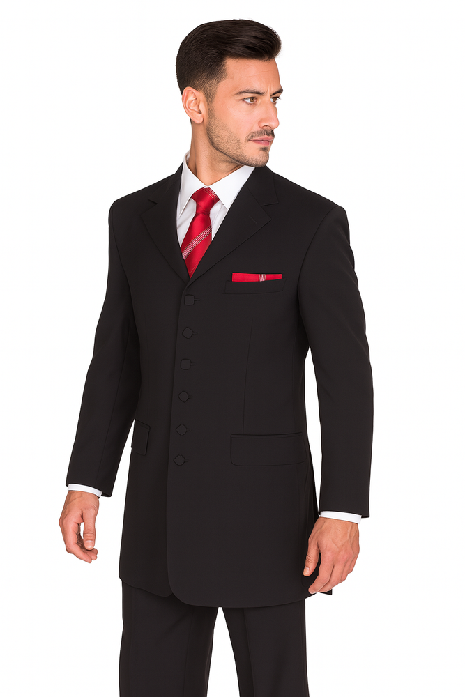 "Gangster Zoot Suit for Men - 7 Button Long Fashion Style"