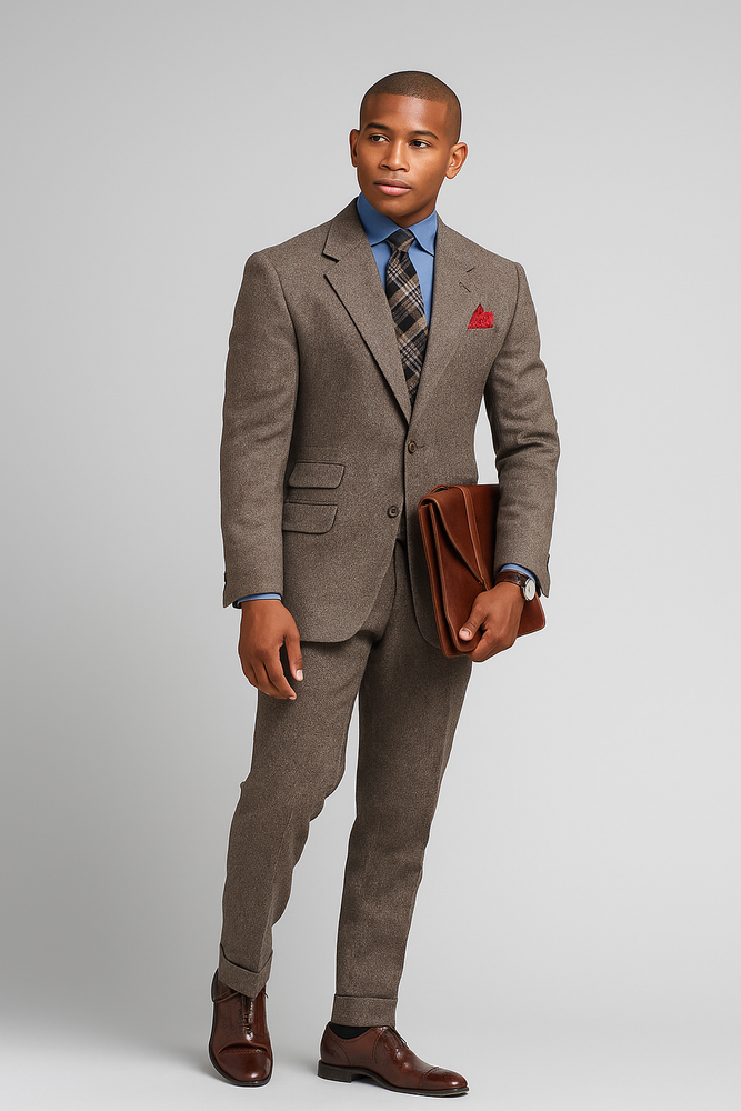 Mens country Wedding Suits - Mens Country Wedding Attire - Brown