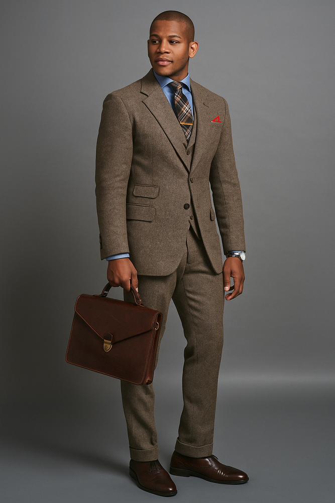 Mens country Wedding Suits - Mens Country Wedding Attire - Brown