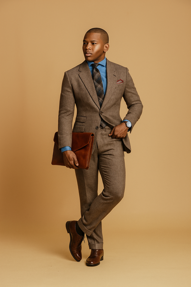 Mens country Wedding Suits - Mens Country Wedding Attire - Brown