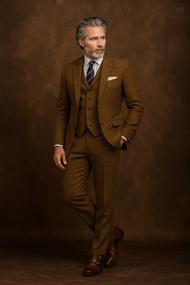 Mens country Wedding Suits - Mens Country Wedding Attire - Brown