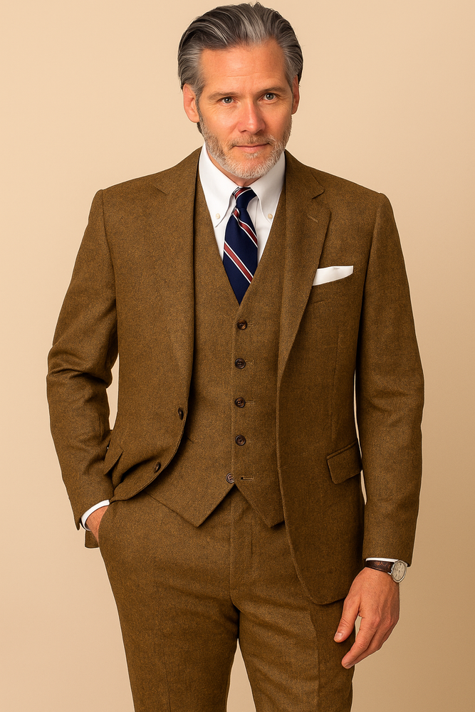 Mens country Wedding Suits - Mens Country Wedding Attire - Brown