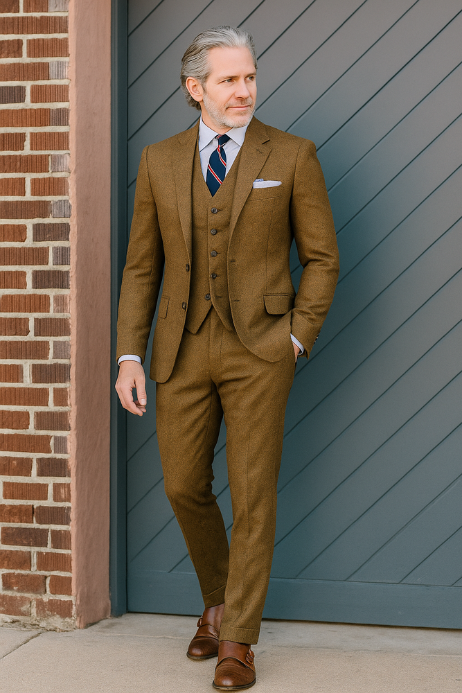 Mens country Wedding Suits - Mens Country Wedding Attire - Brown