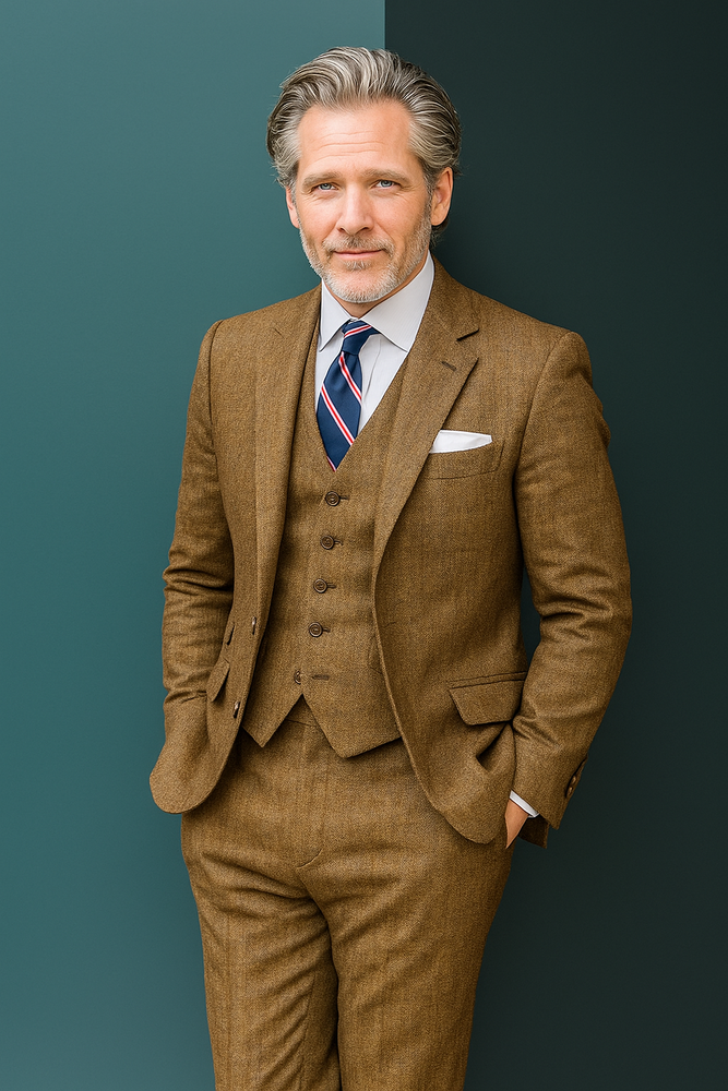 Mens country Wedding Suits - Mens Country Wedding Attire - Brown