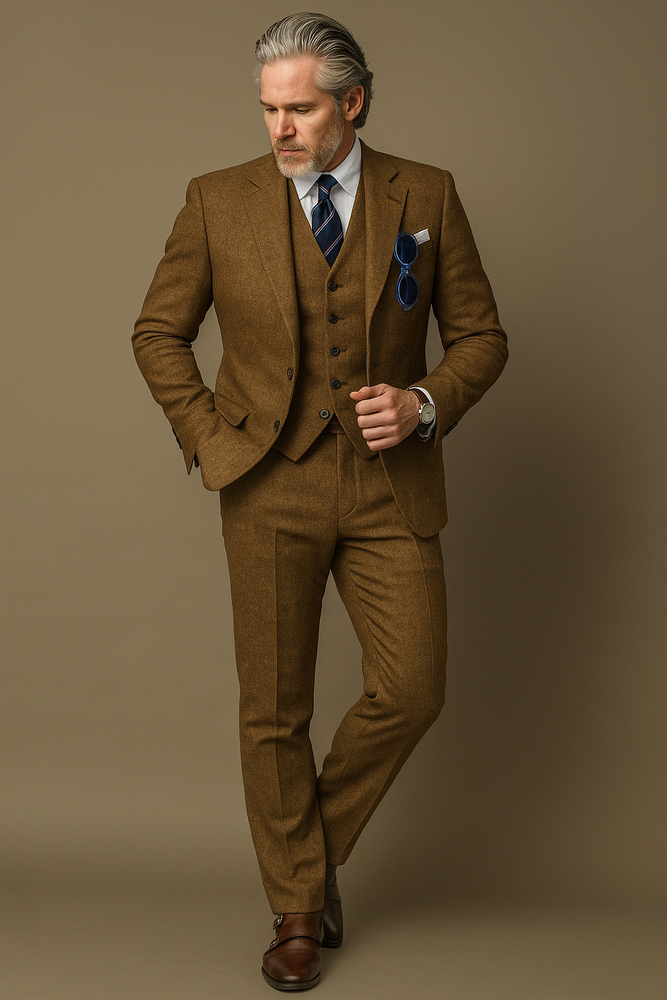 Mens country Wedding Suits - Mens Country Wedding Attire - Brown
