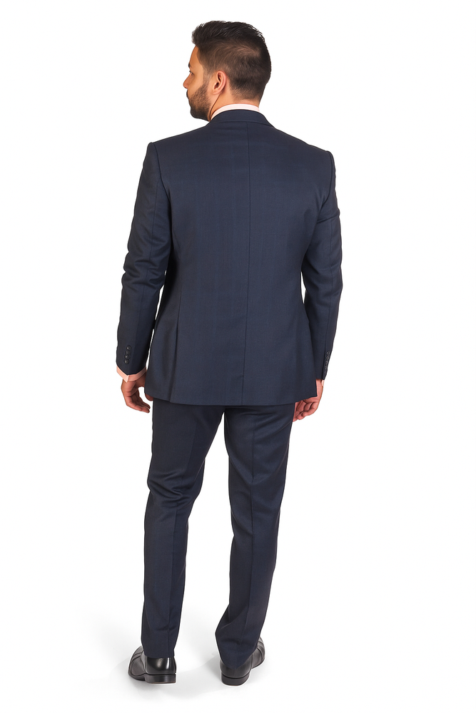 Navy Blue Plaid Suit - Blue Checkered Suit - Dark Blue Plaid Suit