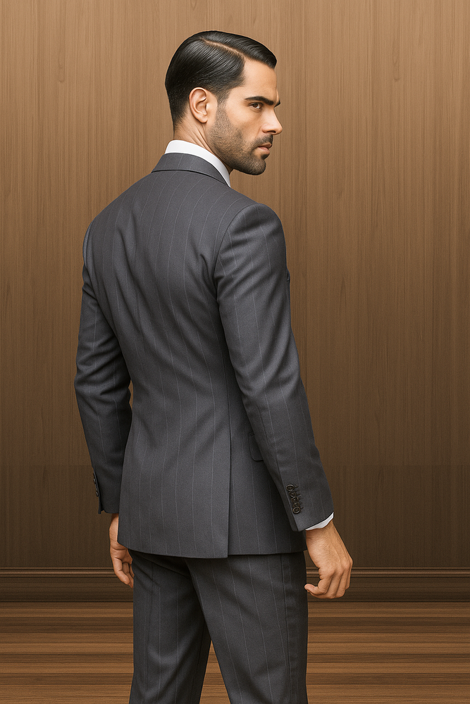 Navy Blue Plaid Suit - Blue Checkered Suit - Dark Blue Plaid Suit