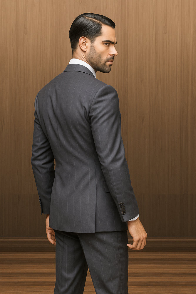 Navy Blue Plaid Suit - Blue Checkered Suit - Dark Blue Plaid Suit