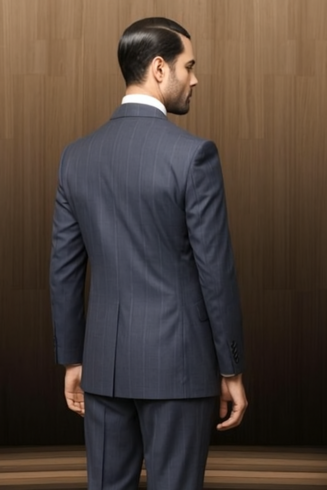 Navy Blue Plaid Suit - Blue Checkered Suit - Dark Blue Plaid Suit