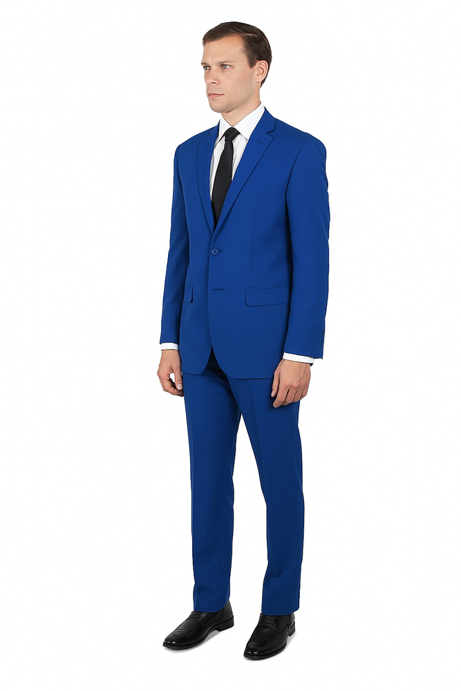 Mens French Blue Suit