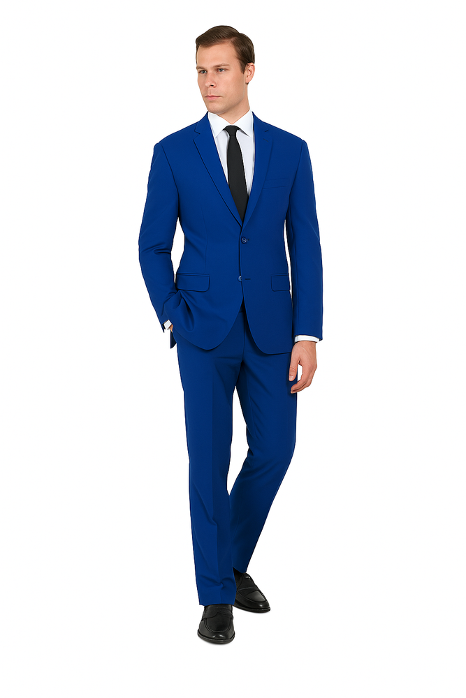 Mens French Blue Suit