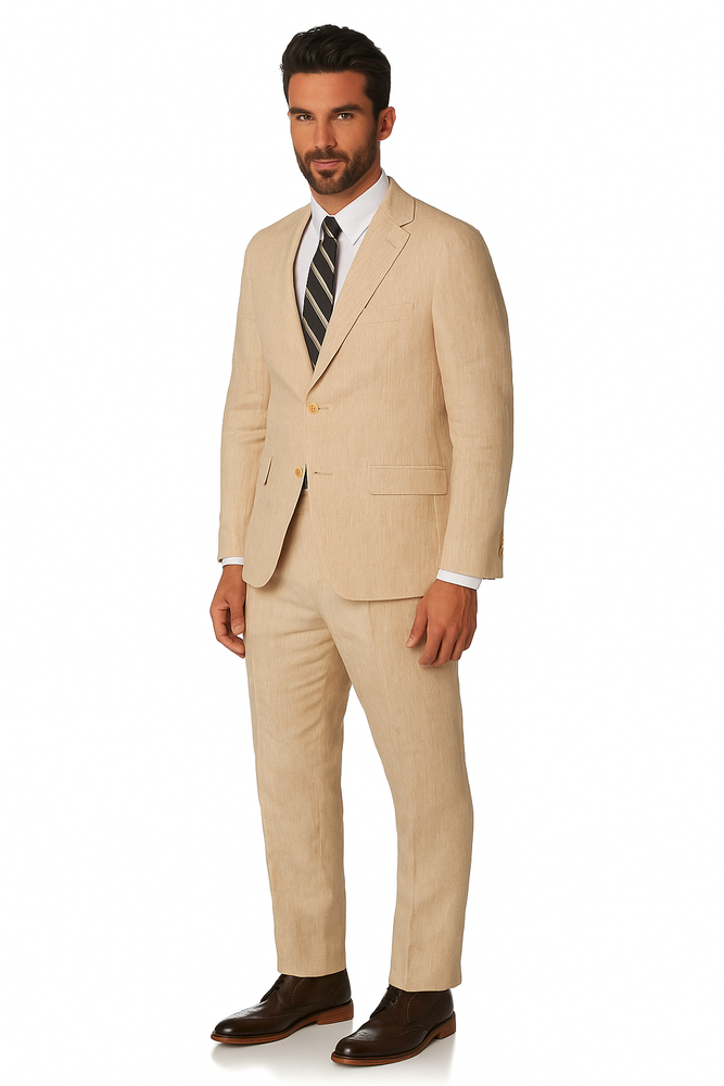 Mix and Match Suits Men's Suit Separates Wool Natural Suit By Alberto Nardoni Brand