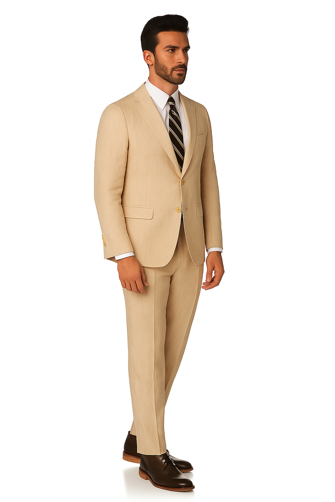 Mix and Match Suits Men's Suit Separates Wool Natural Suit By Alberto Nardoni Brand