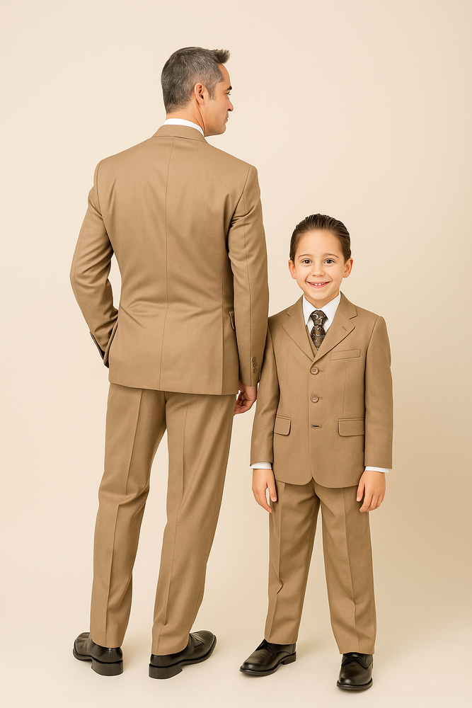 Two/Three Buttons Kids Sizes Suit Perfect for toddler Suit wedding attire outfits ~ 1 Men + 1 Boy MATCHING SET FOR BOTH FATHER AND SON