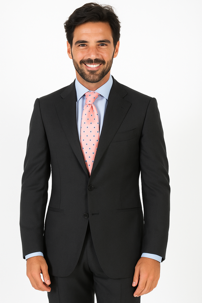 Mix and Match Suits Men's Suit Separates Wool Fabric Darkest Charcoal Gray By Alberto Nardoni Brand