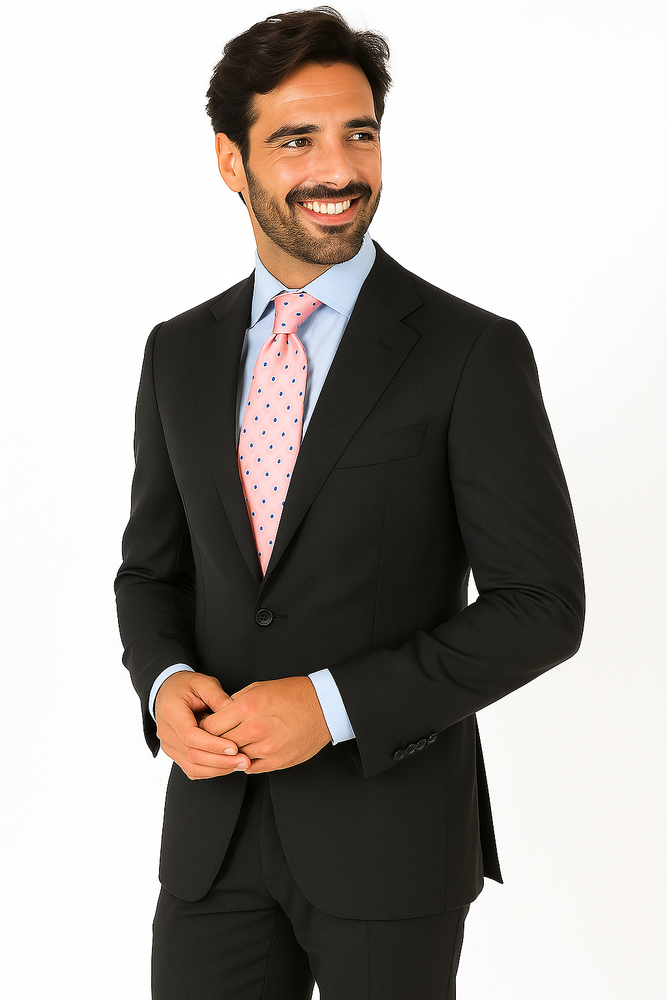 Mix and Match Suits Men's Suit Separates Wool Fabric Darkest Charcoal Gray By Alberto Nardoni Brand