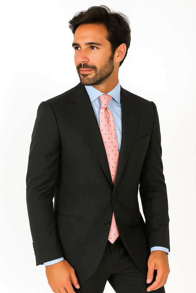 Mix and Match Suits Men's Suit Separates Wool Fabric Darkest Charcoal Gray By Alberto Nardoni Brand