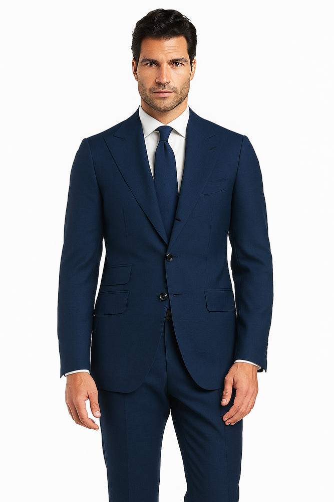 Terrano, Slim Fit, Pure Wool Suit by Tiglio Luxe TIG4002