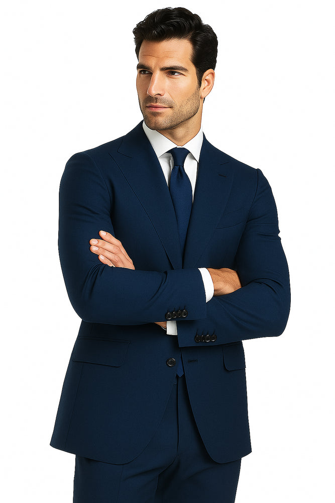 Terrano, Slim Fit, Pure Wool Suit by Tiglio Luxe TIG4002
