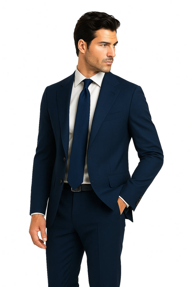 Terrano, Slim Fit, Pure Wool Suit by Tiglio Luxe TIG4002