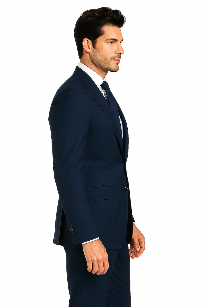 Terrano, Slim Fit, Pure Wool Suit by Tiglio Luxe TIG4002