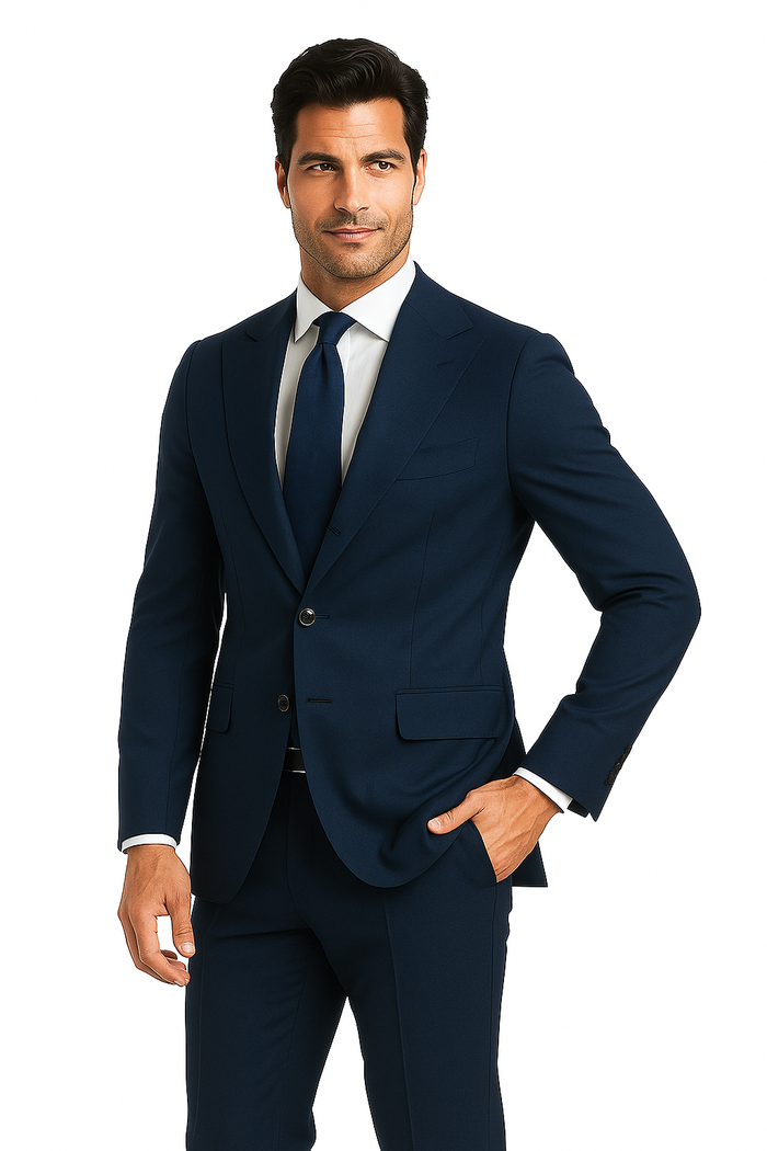 Terrano, Slim Fit, Pure Wool Suit by Tiglio Luxe TIG4002