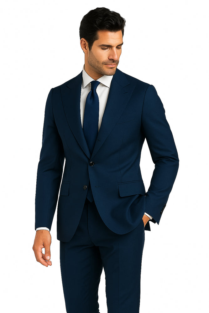 Terrano, Slim Fit, Pure Wool Suit by Tiglio Luxe TIG4002