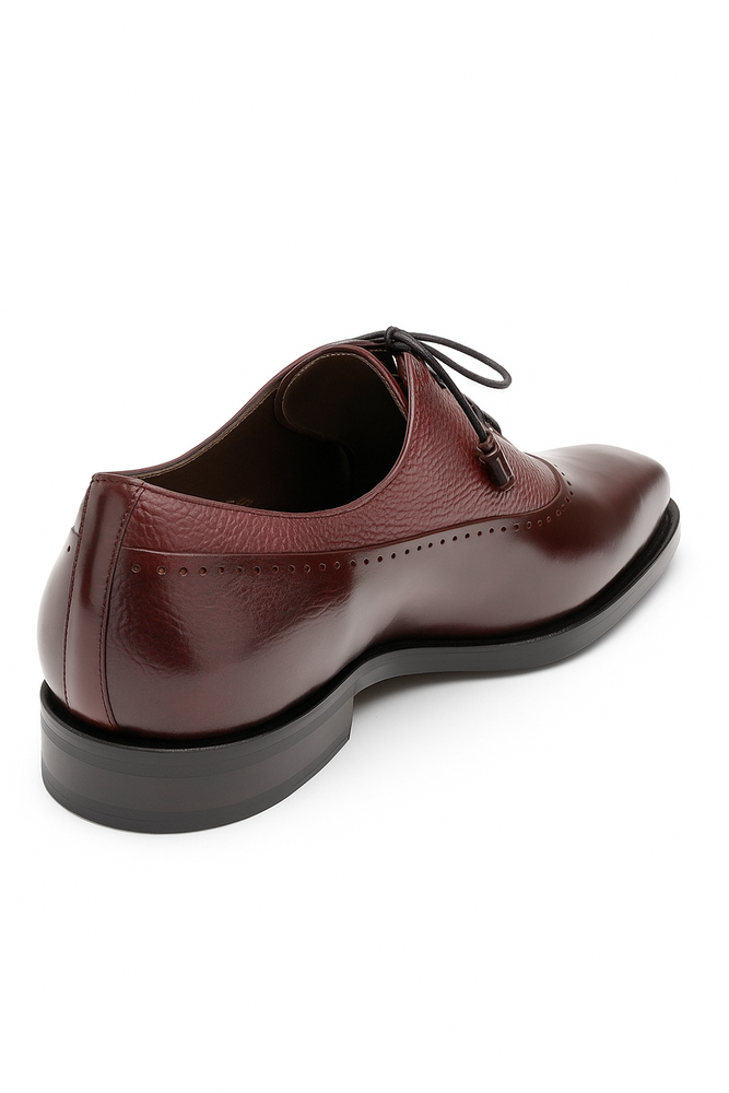 Mezlan Shoes Made in Spain - Mezlan Mens Shoes Burgundy Leather Oxford Postdam