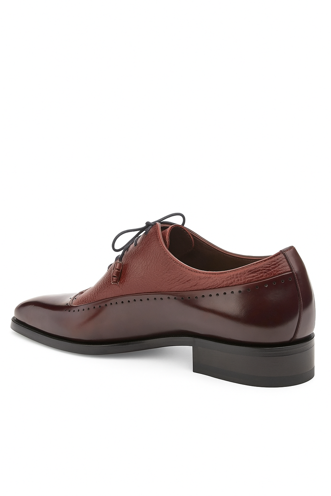 Mezlan Shoes Made in Spain - Mezlan Mens Shoes Burgundy Leather Oxford Postdam